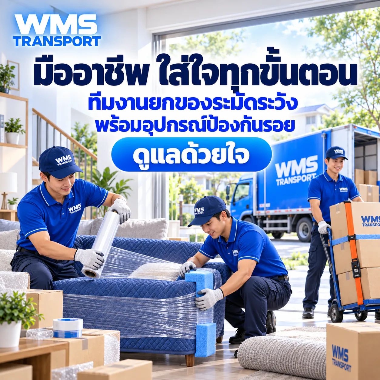 บริการประสานงานตลอด 24 ชั่วโมง WMS Transport